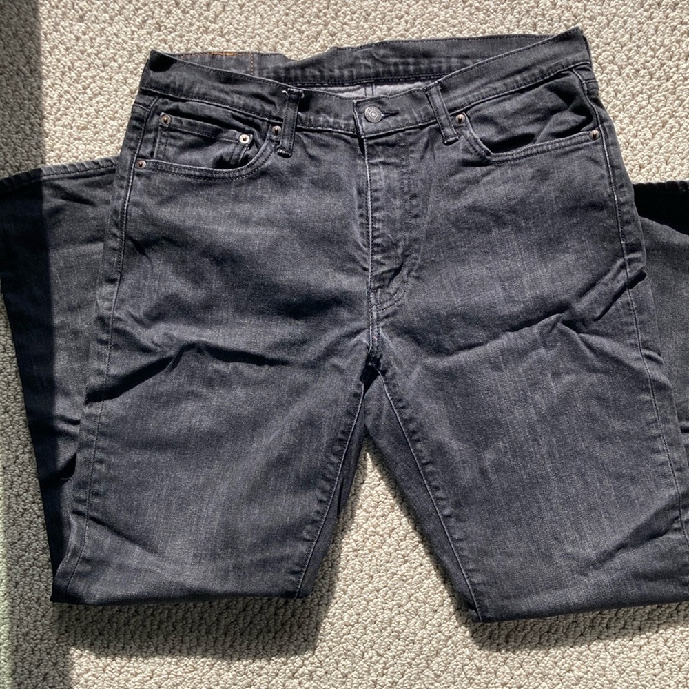 Levi's Black Straight-Leg Jeans Classic Denim